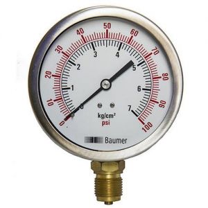 Analogue pressure gauge